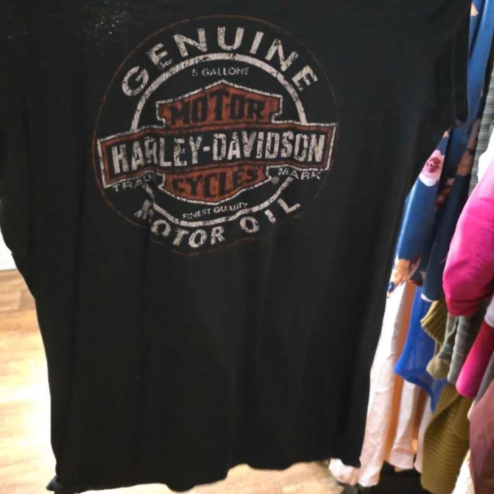 Harley-Davidson Black Graphic T-Shirt for Women